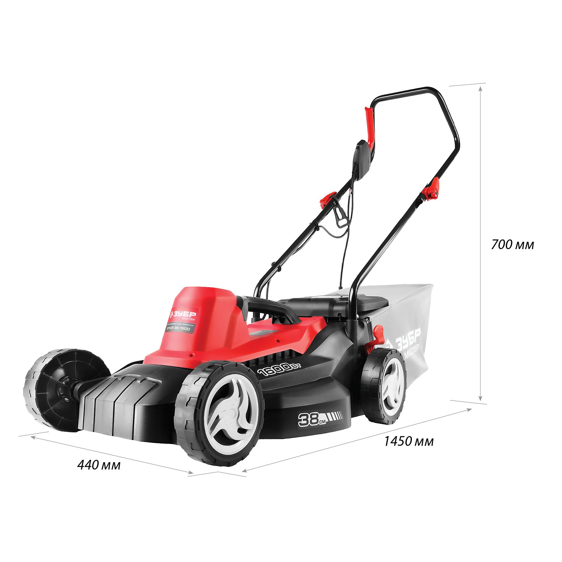 Газонокосилка сетевая ЗГКЭ-38-1600