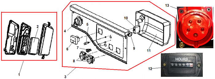 13 ВОЗДУШНЫЙ ФИЛЬТР ГЕНЕРАТОР CHAMPION GG7501E-3