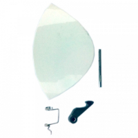 Ручка люка Ariston, Indesit, пластик, белая, 75323IN